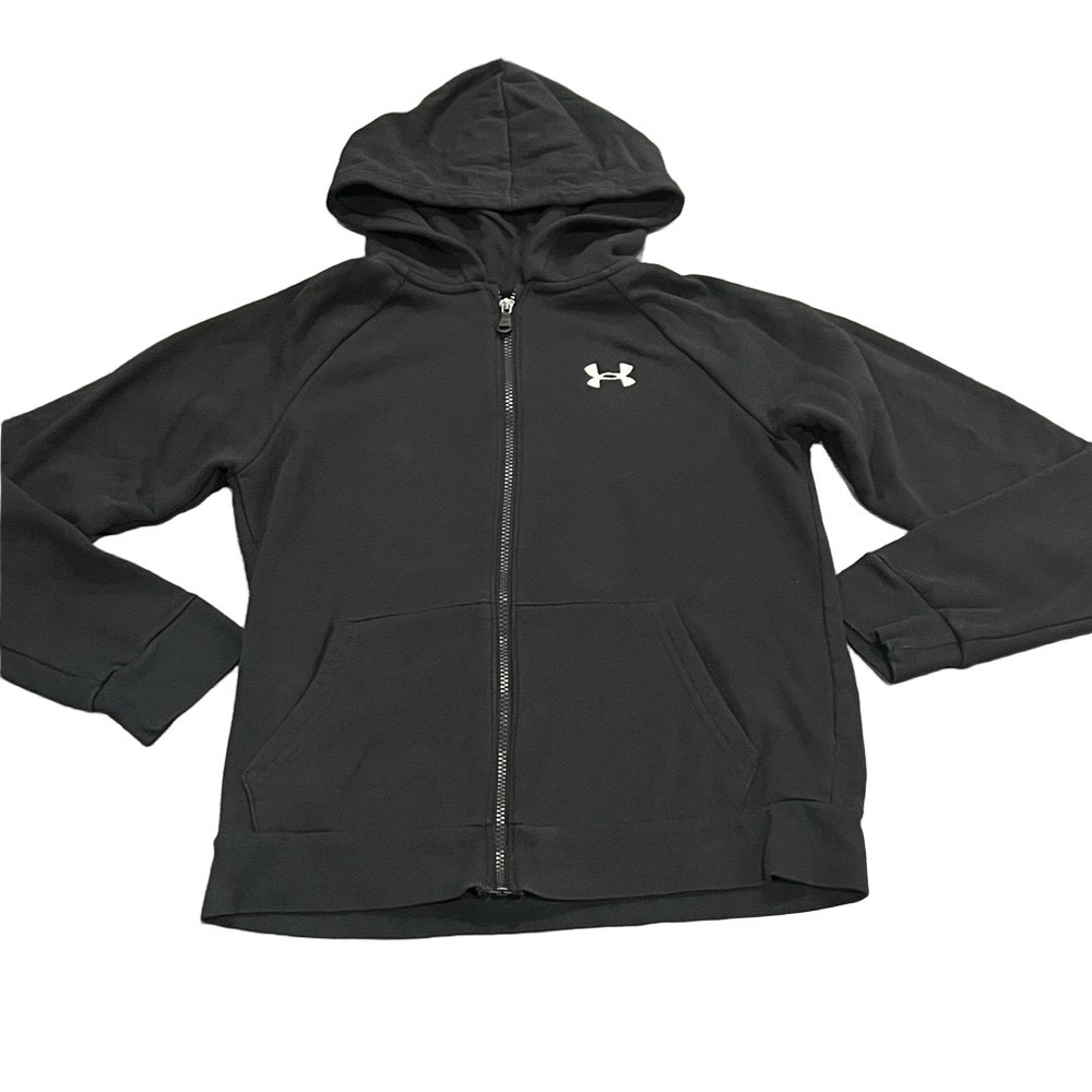 Under Armour Kids Black Zip-Up Hoodie - Picture 2 of 5